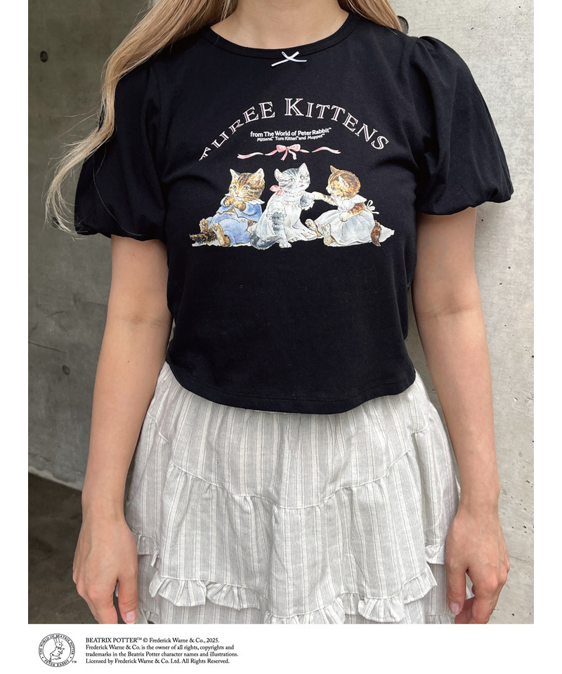 【Peter Rabbit(TM)】THREE KITTENS   TEE 詳細画像 ブラック 5