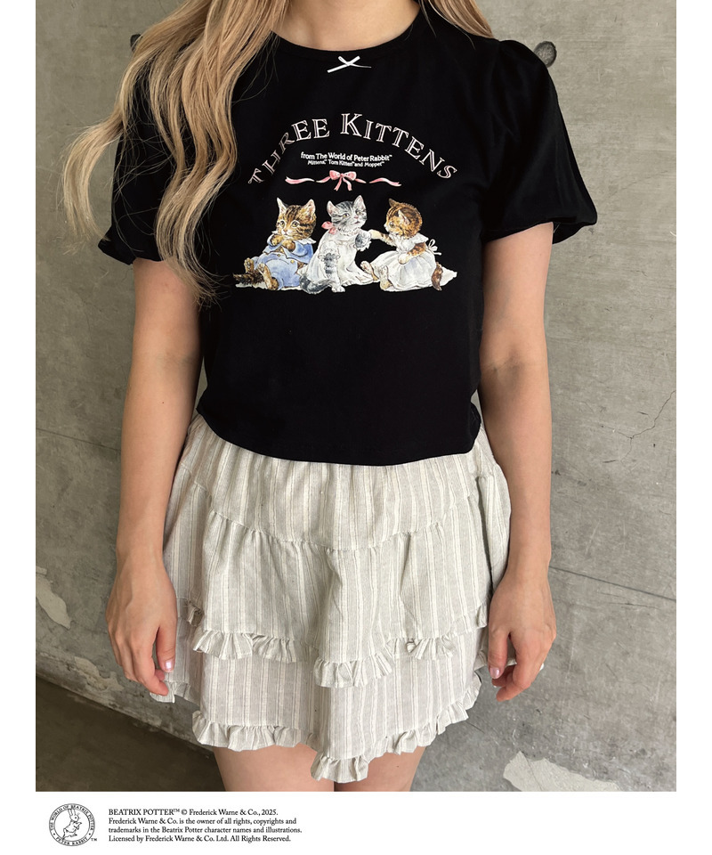 【Peter Rabbit(TM)】THREE KITTENS   TEE 詳細画像 ブラック 6