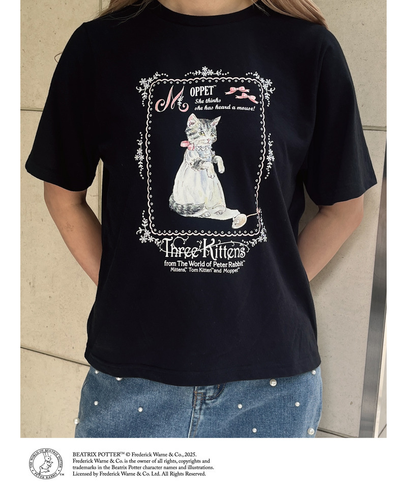 【Peter Rabbit（TM)】 MOPPET  TEE 詳細画像 ブラック 1