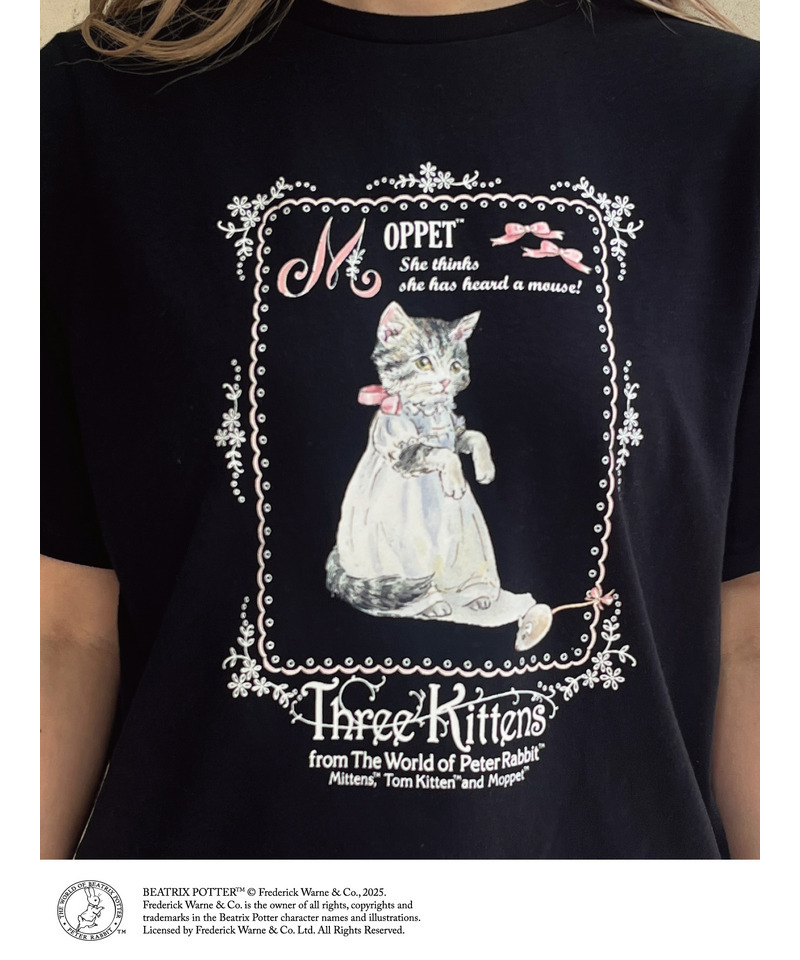 【Peter Rabbit（TM)】 MOPPET  TEE 詳細画像 ブラック 2