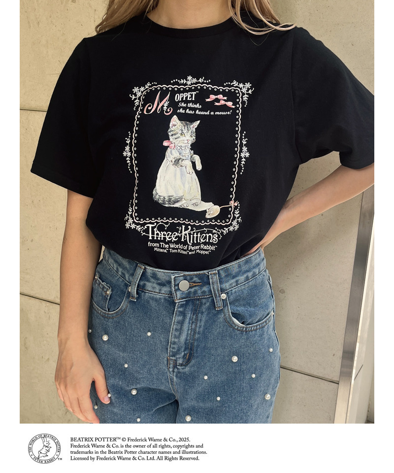 【Peter Rabbit（TM)】 MOPPET  TEE 詳細画像 ブラック 3