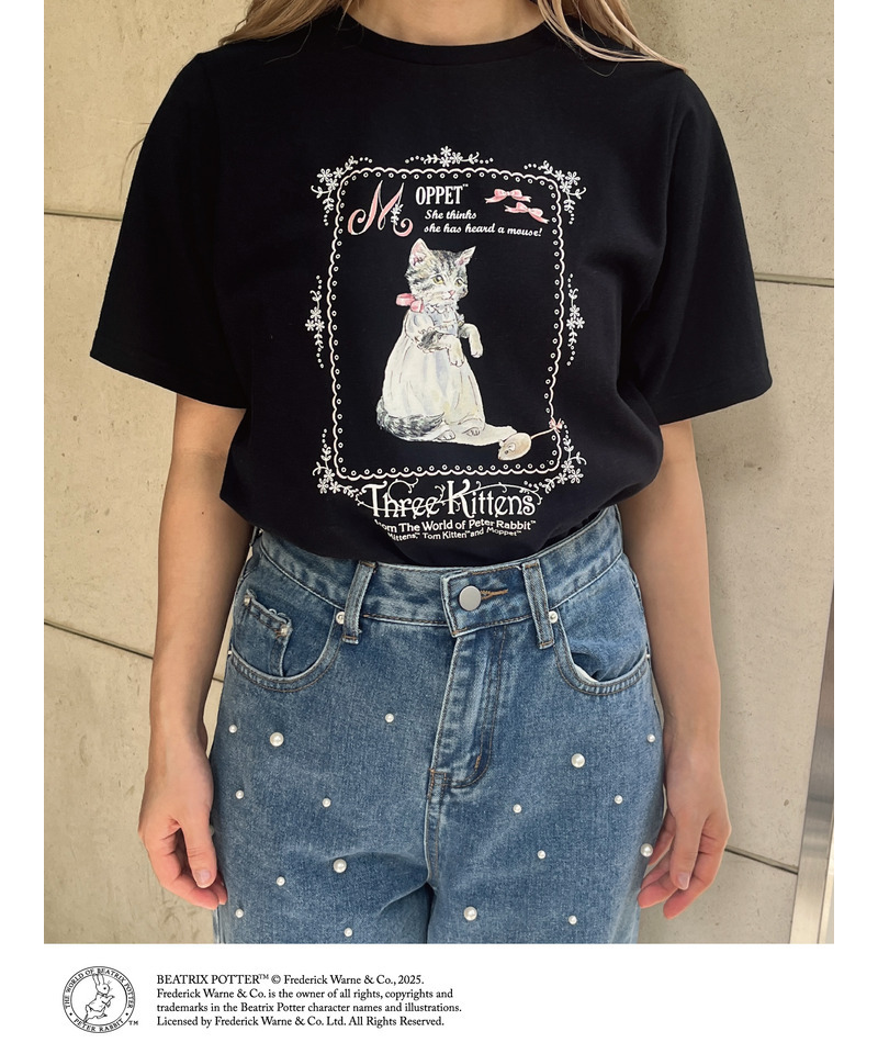 【Peter Rabbit（TM)】 MOPPET  TEE 詳細画像 ブラック 4