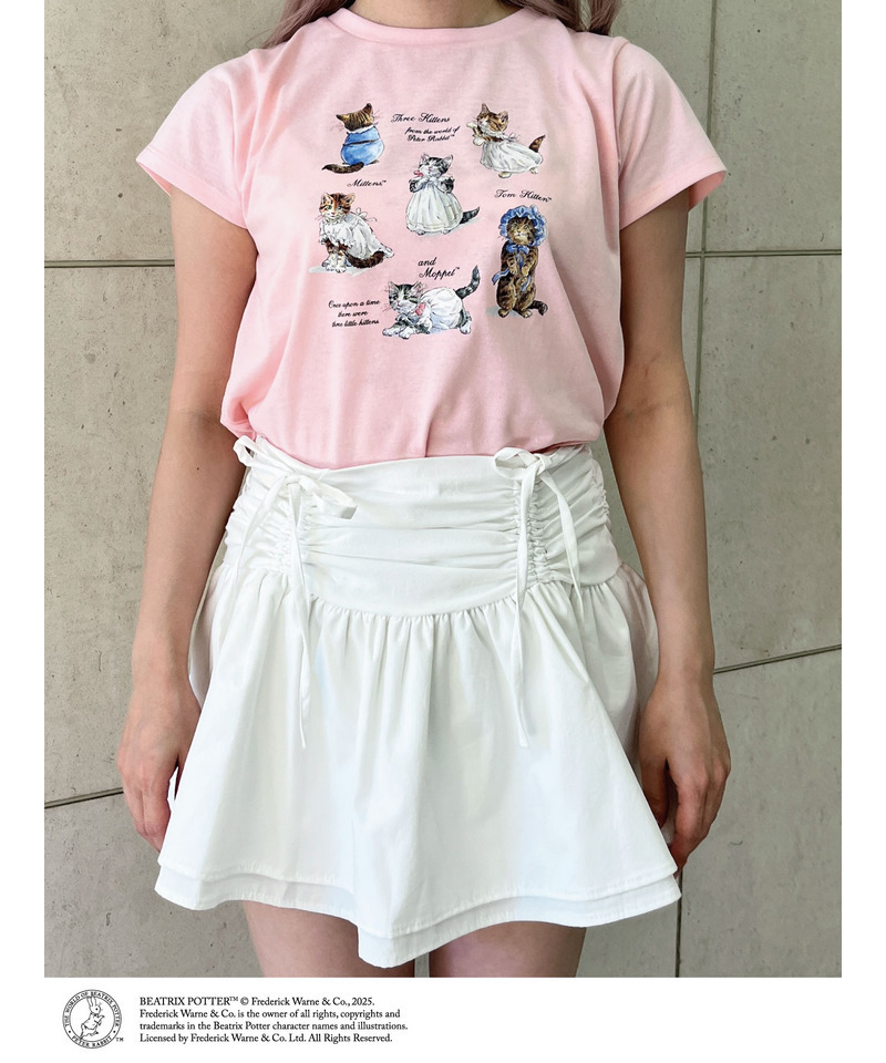 【Peter Rabbit（TM)】MITTENS TOM KITTEN AND MOPPET TEE 詳細画像 ピンク 10