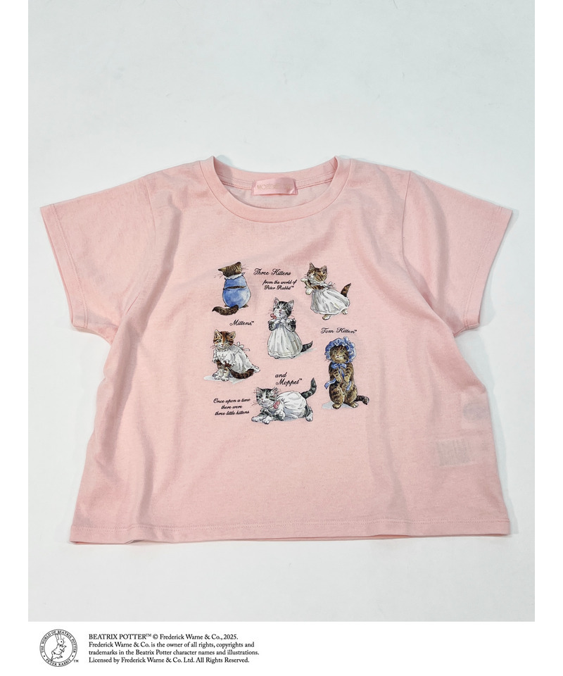 【Peter Rabbit（TM)】MITTENS TOM KITTEN AND MOPPET TEE 詳細画像 ピンク 14
