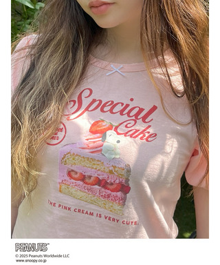 【PEANUTS】Strawberry Cake  TEE 