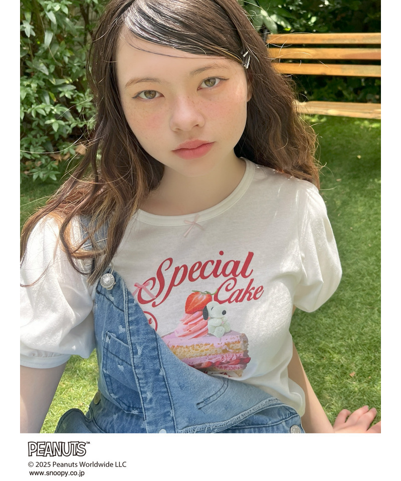 【PEANUTS】Strawberry Cake  TEE  詳細画像 オフホワイト 4
