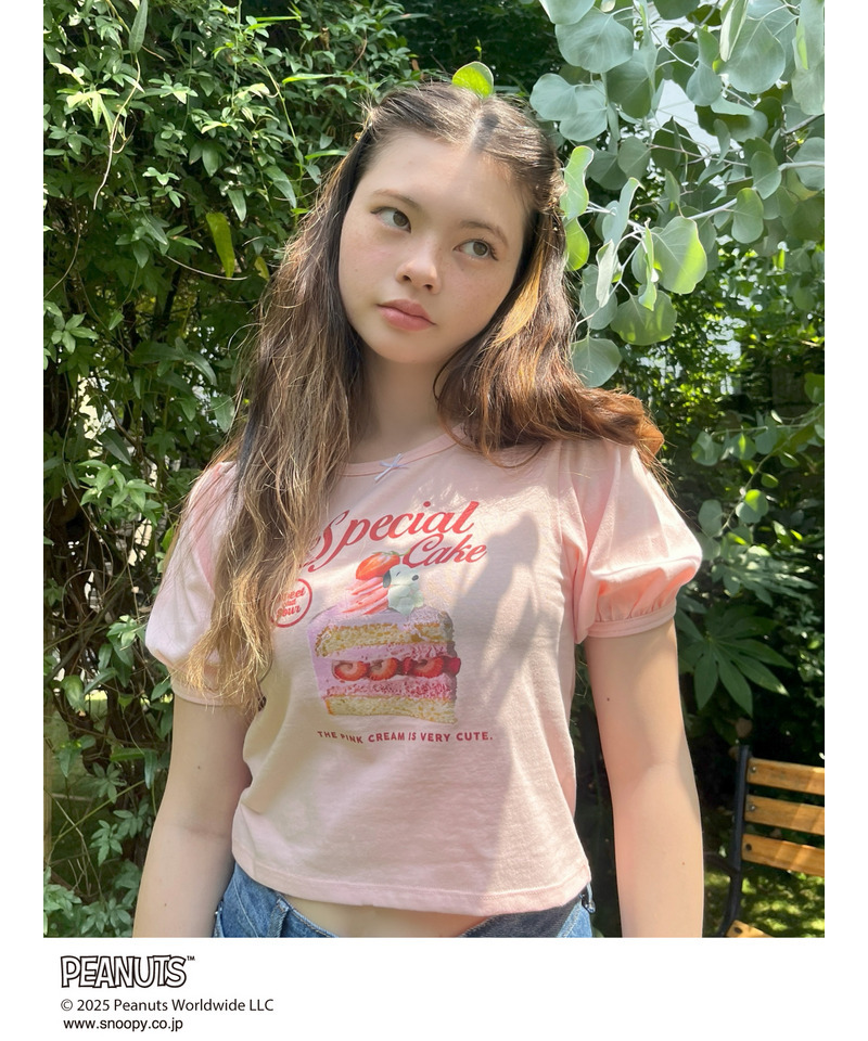 【PEANUTS】Strawberry Cake  TEE  詳細画像 ピンク 10