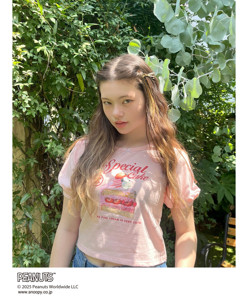 【PEANUTS】Strawberry Cake  TEE  詳細画像 ピンク 15
