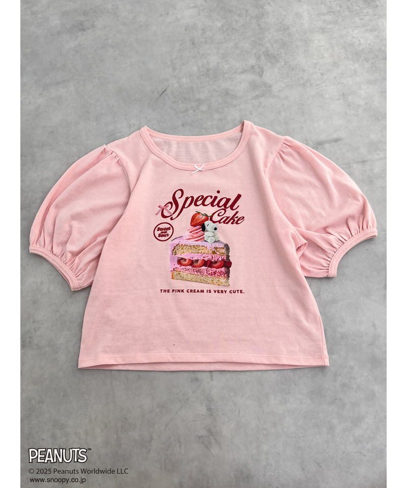 【PEANUTS】Strawberry Cake  TEE  詳細画像 ピンク 22