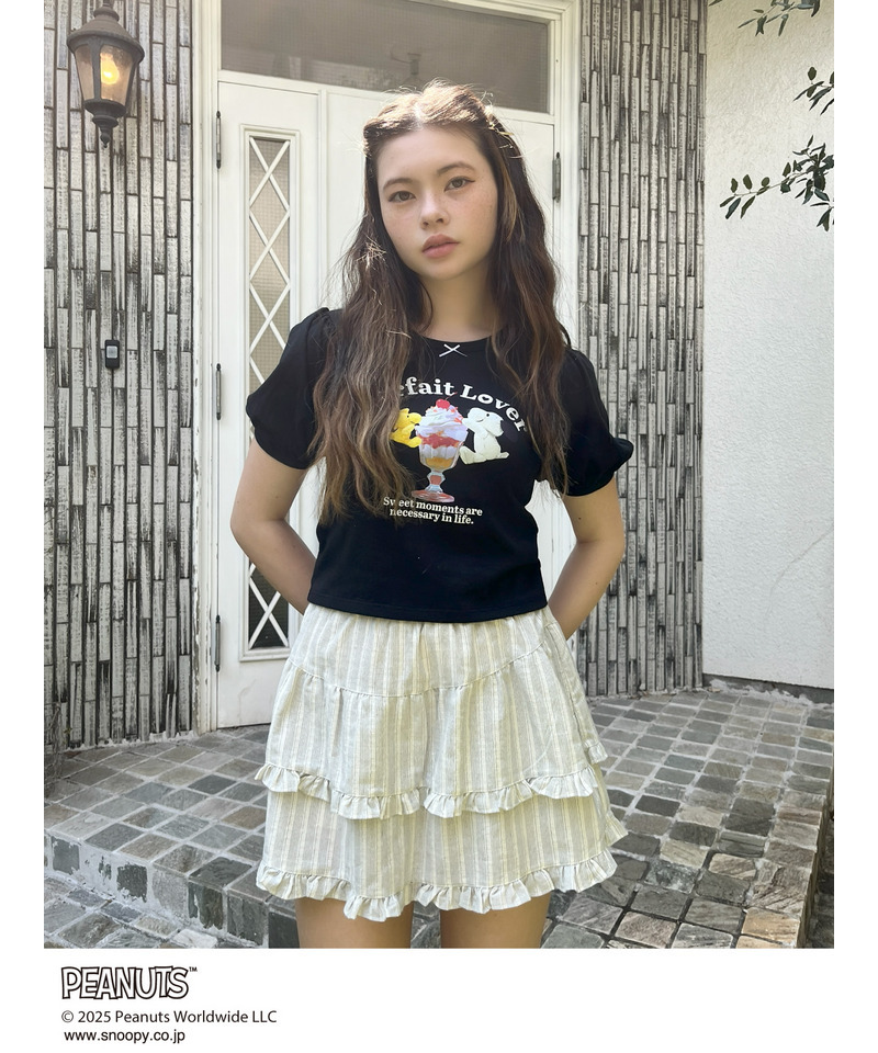 【PEANUTS】Parfait Lover TEE  詳細画像 ブラック 11