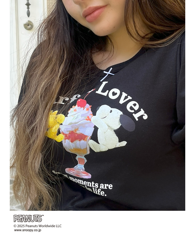 【PEANUTS】Parfait Lover TEE  詳細画像 ブラック 2