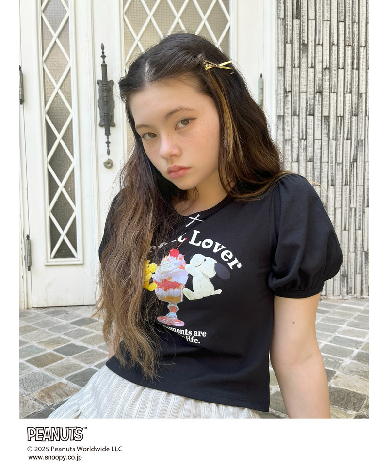 【PEANUTS】Parfait Lover TEE  詳細画像 ブラック 4
