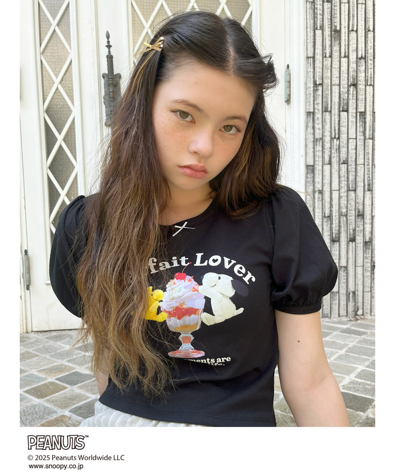 【PEANUTS】Parfait Lover TEE  詳細画像 ブラック 5