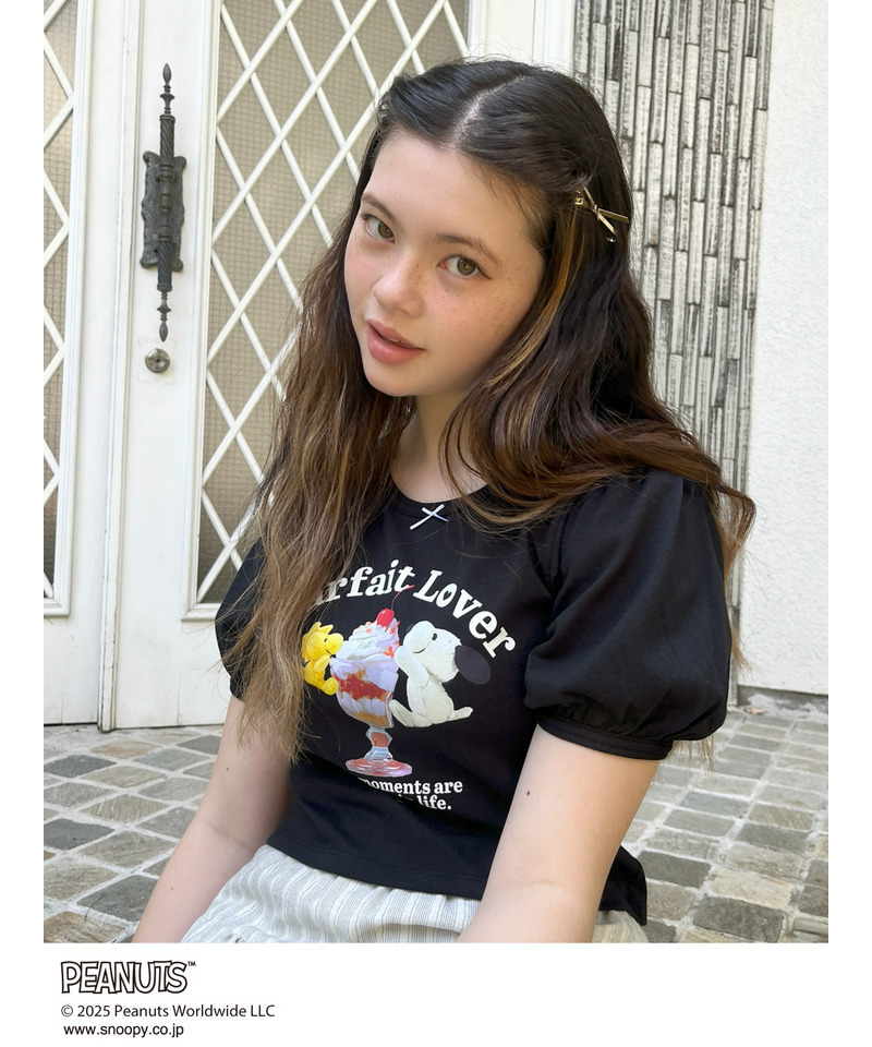 【PEANUTS】Parfait Lover TEE  詳細画像 ブラック 6