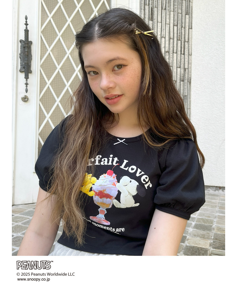 【PEANUTS】Parfait Lover TEE  詳細画像 ブラック 7