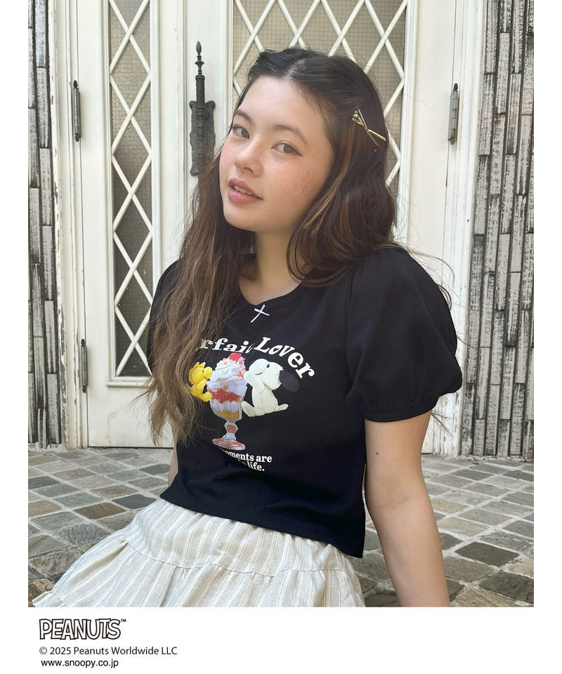 【PEANUTS】Parfait Lover TEE  詳細画像 ブラック 8
