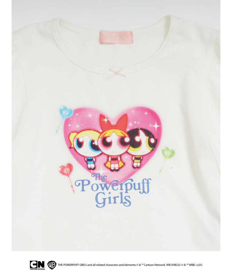 【THE POWERPUFF GIRLS】ハートキャンディーTEE  詳細画像 オフホワイト 2