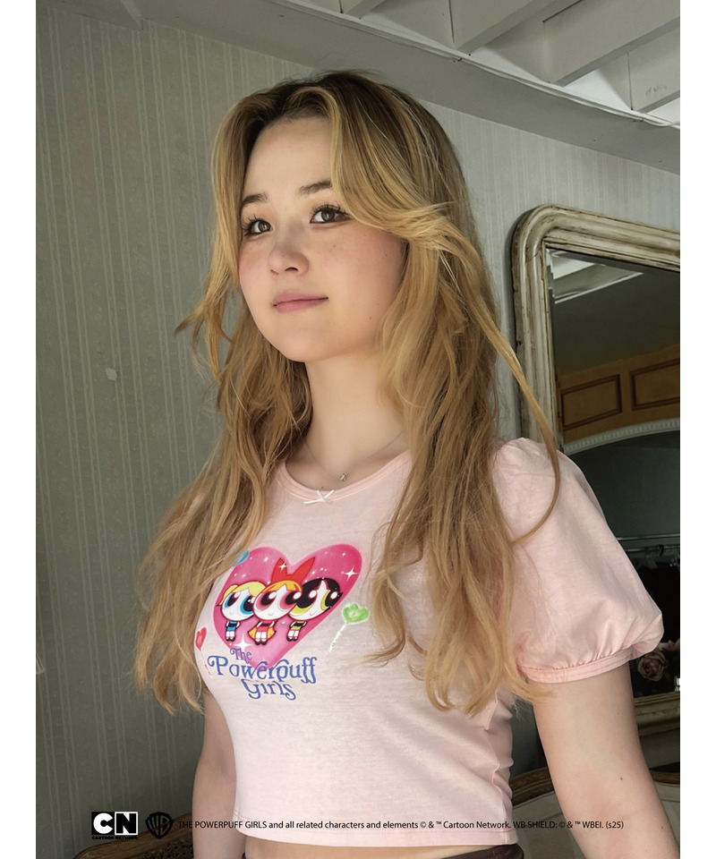 【THE POWERPUFF GIRLS】ハートキャンディーTEE  詳細画像 ピンク 4