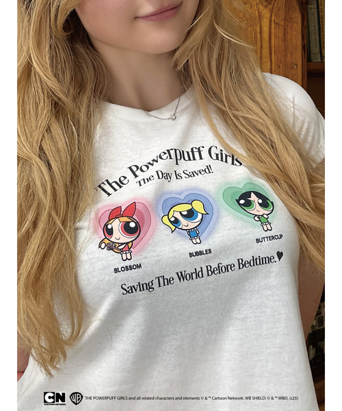 【THE POWERPUFF GIRLS】パジャマガールズTEE  詳細画像