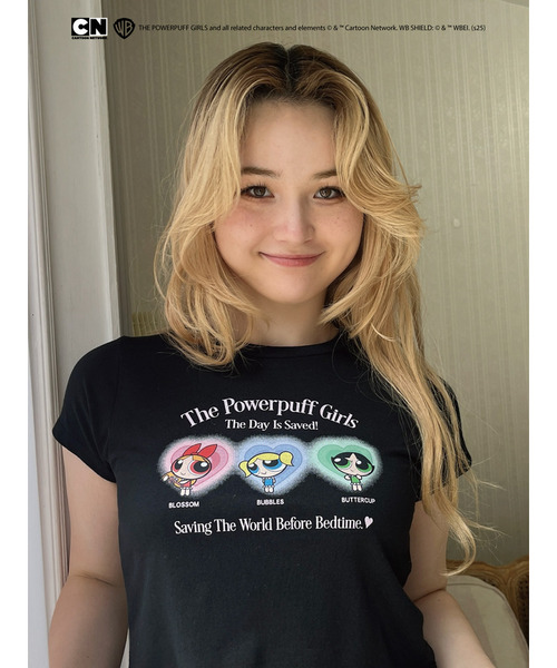 【THE POWERPUFF GIRLS】パジャマガールズTEE  詳細画像