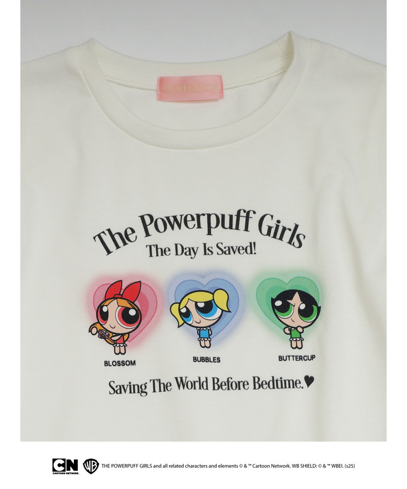 【THE POWERPUFF GIRLS】パジャマガールズTEE  詳細画像 オフホワイト 17