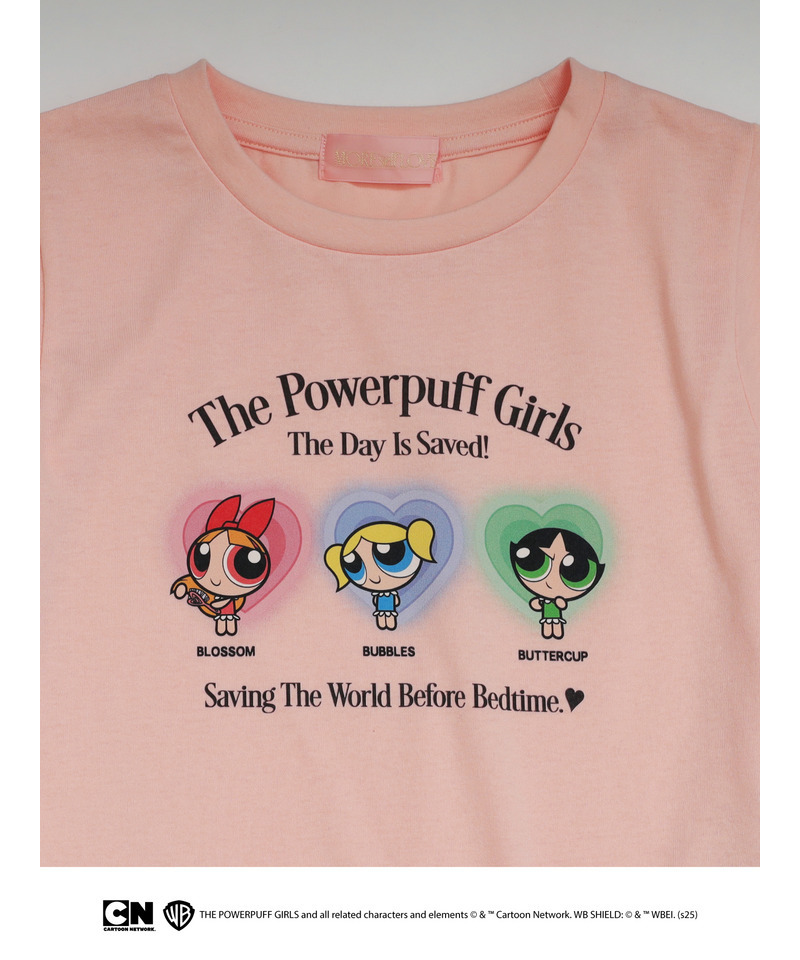 【THE POWERPUFF GIRLS】パジャマガールズTEE  詳細画像 ピンク 2