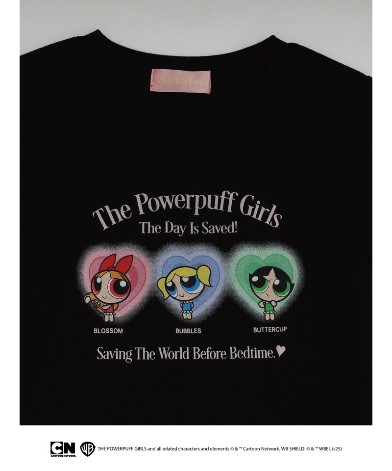 【THE POWERPUFF GIRLS】パジャマガールズTEE  詳細画像 ブラック 12