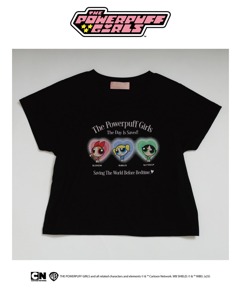 【THE POWERPUFF GIRLS】パジャマガールズTEE  詳細画像 ブラック 13