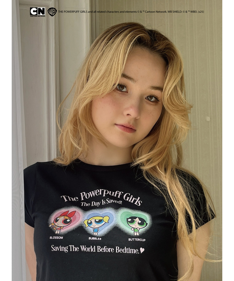 【THE POWERPUFF GIRLS】パジャマガールズTEE  詳細画像 ブラック 2