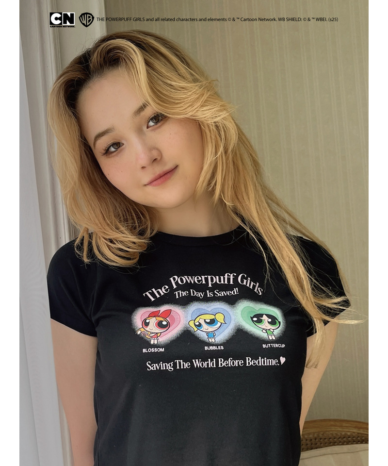 【THE POWERPUFF GIRLS】パジャマガールズTEE  詳細画像 ブラック 3