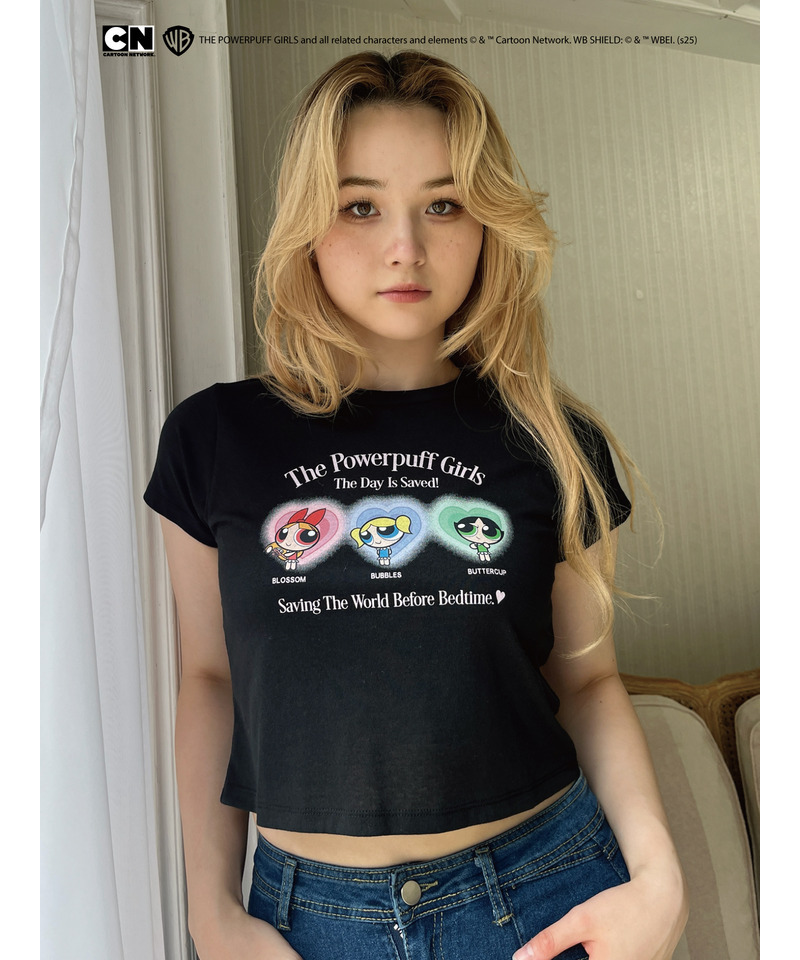 【THE POWERPUFF GIRLS】パジャマガールズTEE  詳細画像 ブラック 6