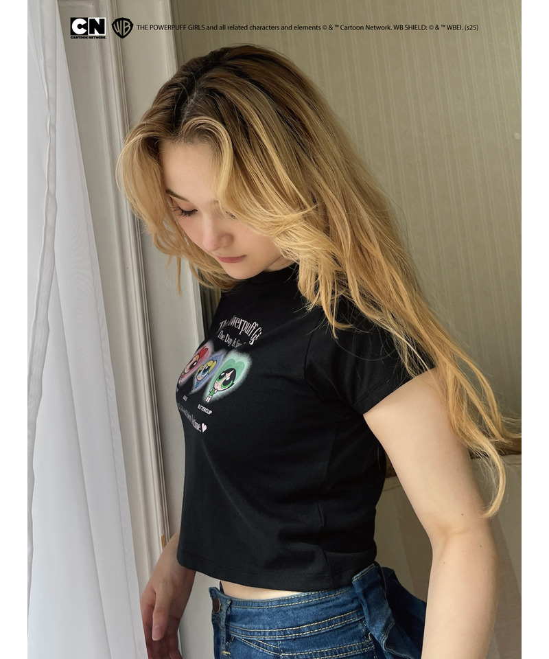 【THE POWERPUFF GIRLS】パジャマガールズTEE  詳細画像 ブラック 8