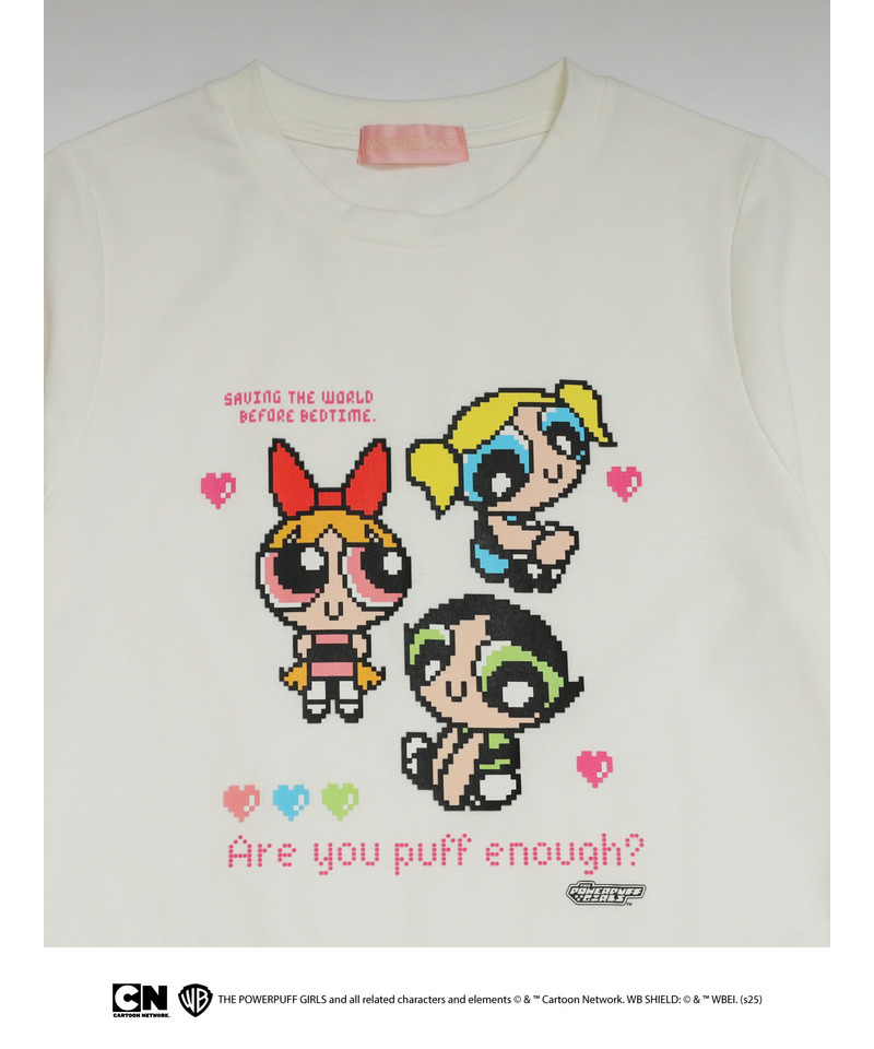 【THE POWERPUFF GIRLS】ガールズTEE  詳細画像 オフホワイト 2