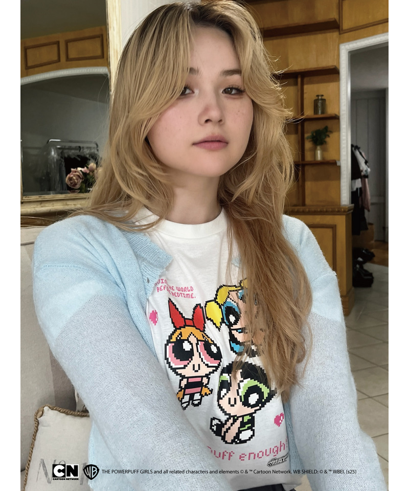 【THE POWERPUFF GIRLS】ガールズTEE  詳細画像 オフホワイト 4