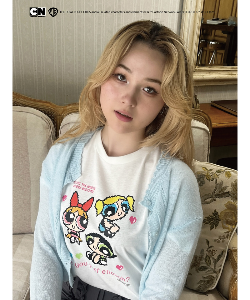 【THE POWERPUFF GIRLS】ガールズTEE  詳細画像 オフホワイト 6