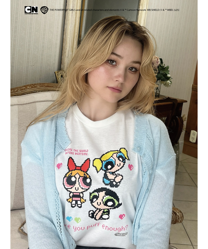 【THE POWERPUFF GIRLS】ガールズTEE  詳細画像 オフホワイト 7