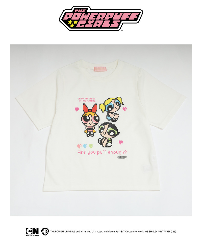 【THE POWERPUFF GIRLS】ガールズTEE  詳細画像 オフホワイト 8