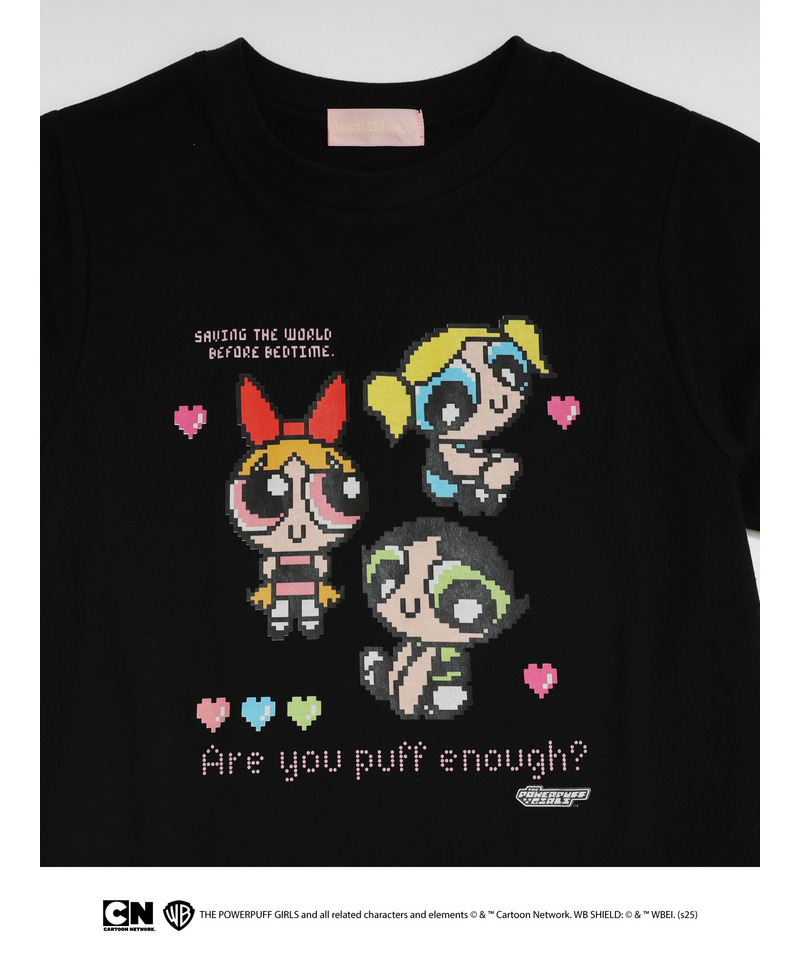 【THE POWERPUFF GIRLS】ガールズTEE  詳細画像 ブラック 2