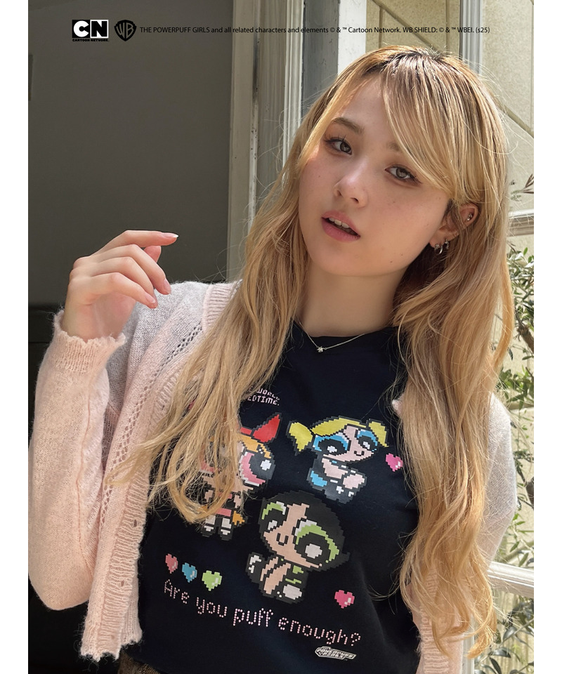 【THE POWERPUFF GIRLS】ガールズTEE  詳細画像 ブラック 4