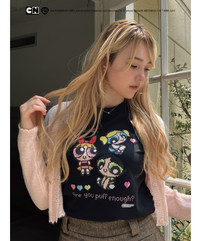 【THE POWERPUFF GIRLS】ガールズTEE  詳細画像 ブラック 5