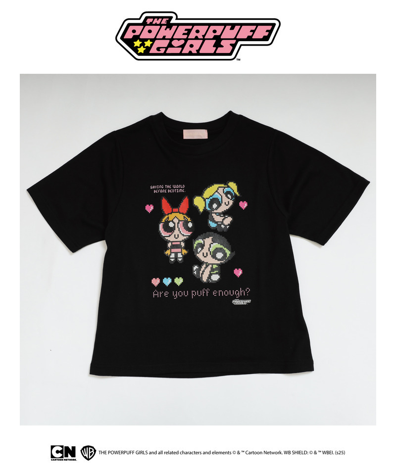 【THE POWERPUFF GIRLS】ガールズTEE  詳細画像 ブラック 6