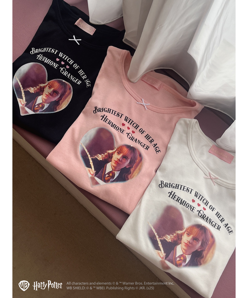 【Harry Potter】ハーマイオニー・グレンジャーTEE	 詳細画像 ピンク 2
