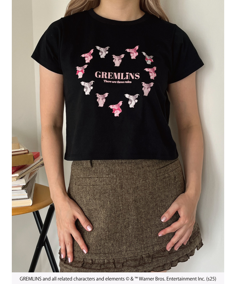 【GREMLINS】ハートTEE  詳細画像 ブラック 4