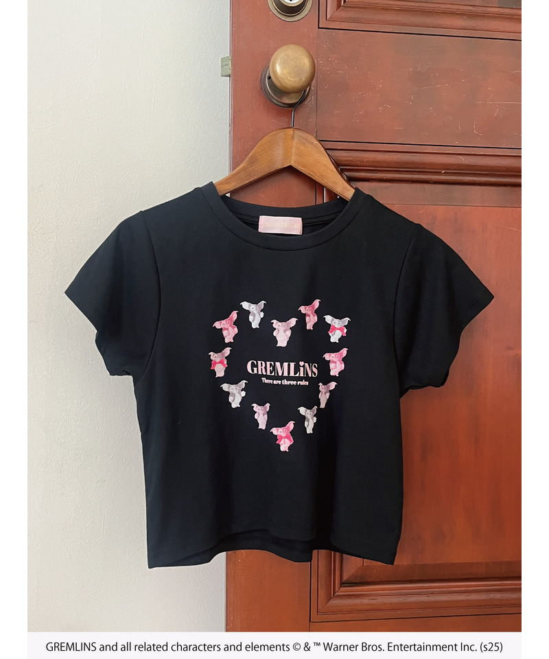 【GREMLINS】ハートTEE  詳細画像 ブラック 7