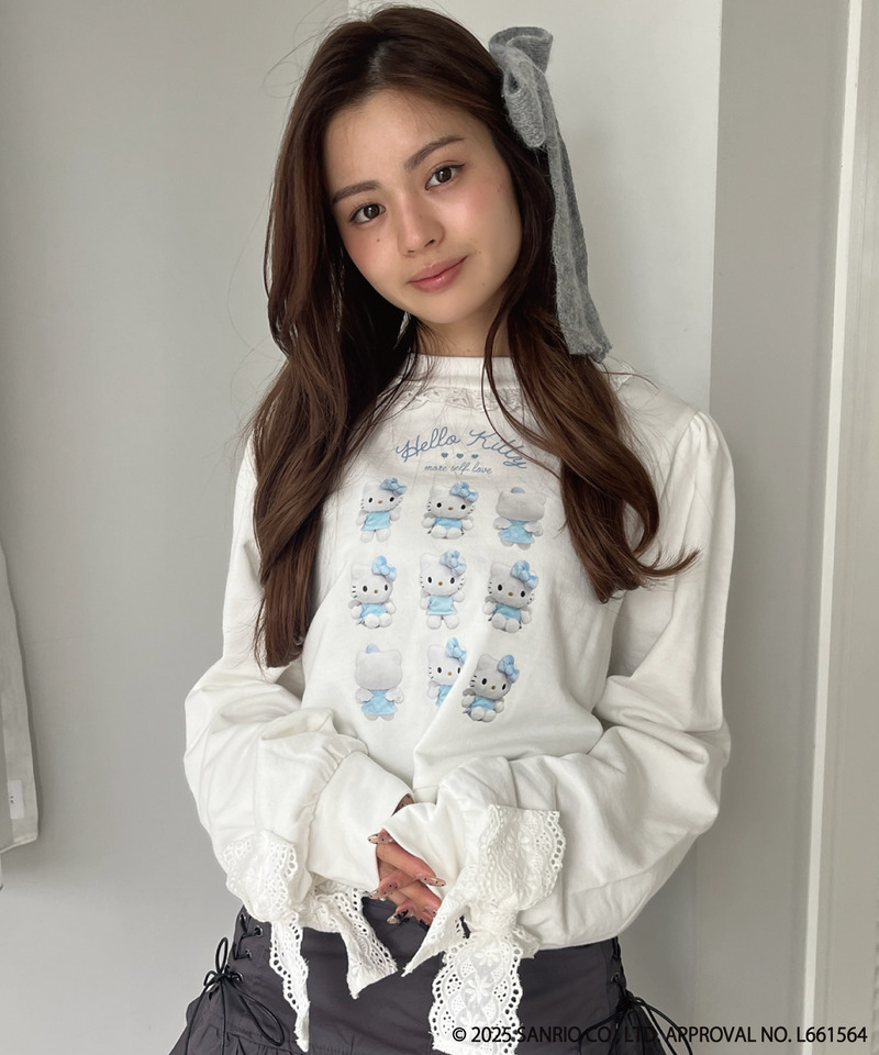 ANGEL【HELLO KITTY】 ENCYCLOPEDIA FRILL SWEAT 詳細画像 オフホワイト 10