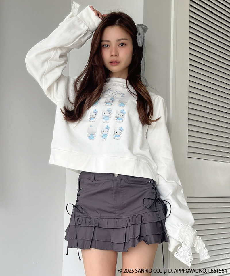 ANGEL【HELLO KITTY】 ENCYCLOPEDIA FRILL SWEAT 詳細画像 オフホワイト 20