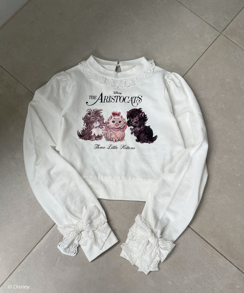 【Disney】おしゃれキャット / フリルスウェット 詳細画像 オフホワイト 18