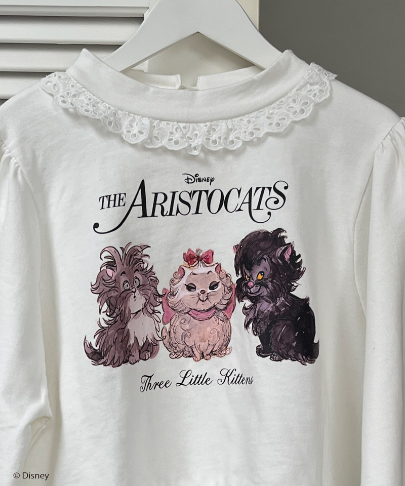 【Disney】おしゃれキャット / フリルスウェット 詳細画像 オフホワイト 2