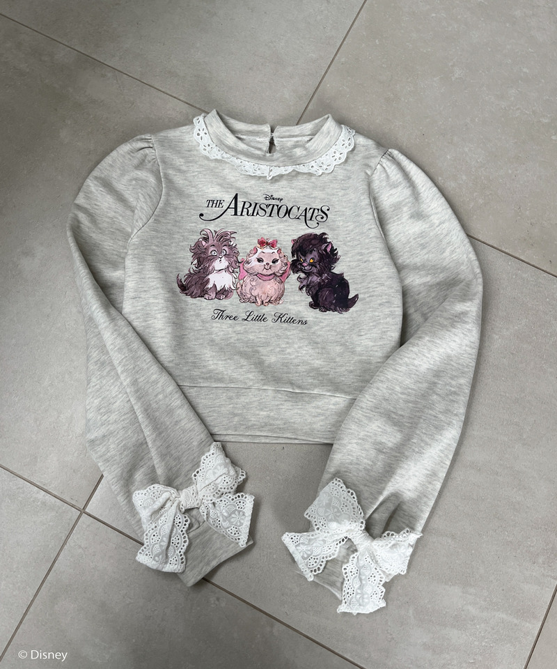 【Disney】おしゃれキャット / フリルスウェット 詳細画像 グレー 26