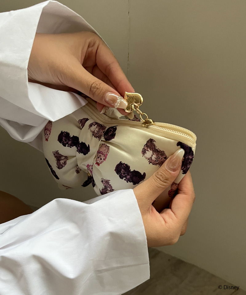 【超ときめき?宣伝部 杏ジュリア様 着用】【Disney】おしゃれキャット / リボンポーチ 詳細画像 オフホワイト 10